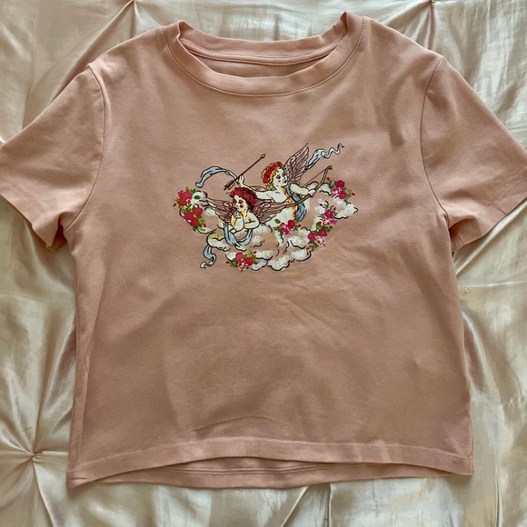 Cotton On Light Pink Chop Tee - Picture 1 of 3